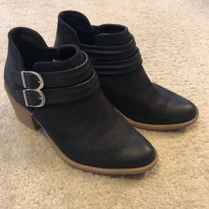 Booties with Buckle Accent